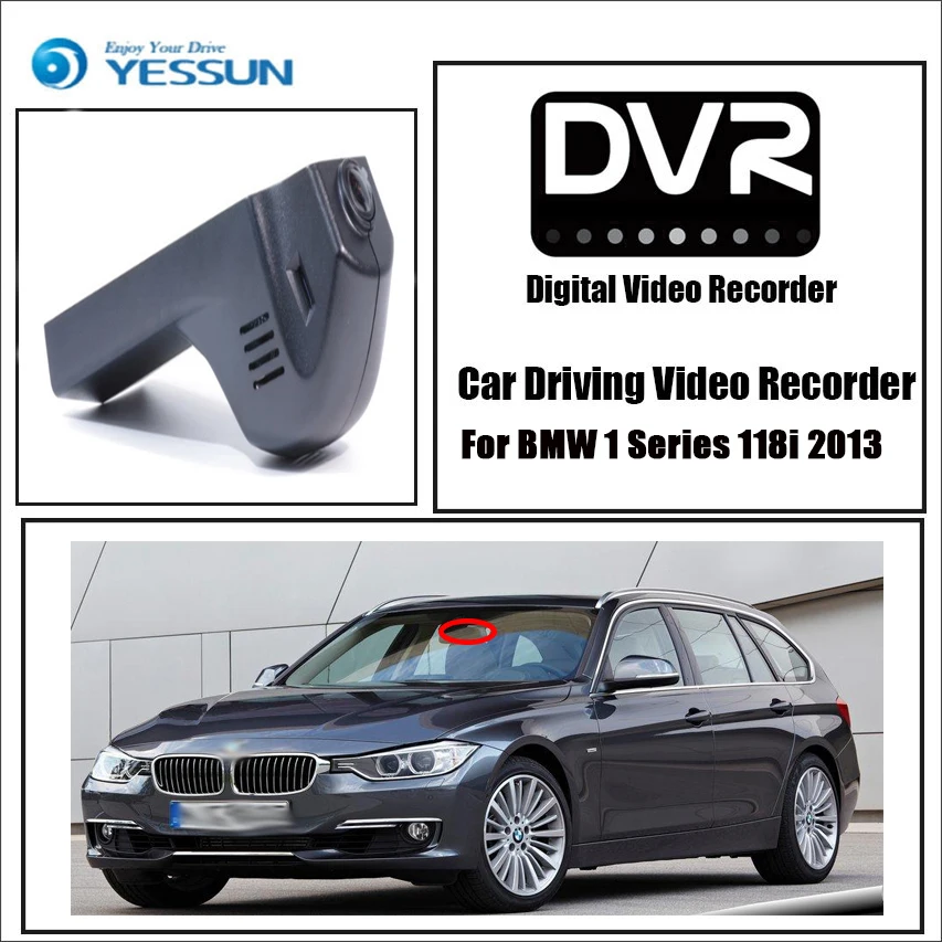 YESSUN для BMW 1 118i 2013 Автомобильный видеорегистратор Мини Камера Full HD 1080p вождения Регистраторы автомобиля регистраторы видео Регистраторы WI-FI