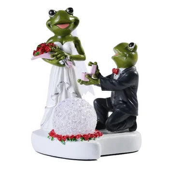 

Wedding Collectibles Frog Couples Design Wedding Gift Wedding Cake Topper Creative Figurine For Wedding Gift For Couples