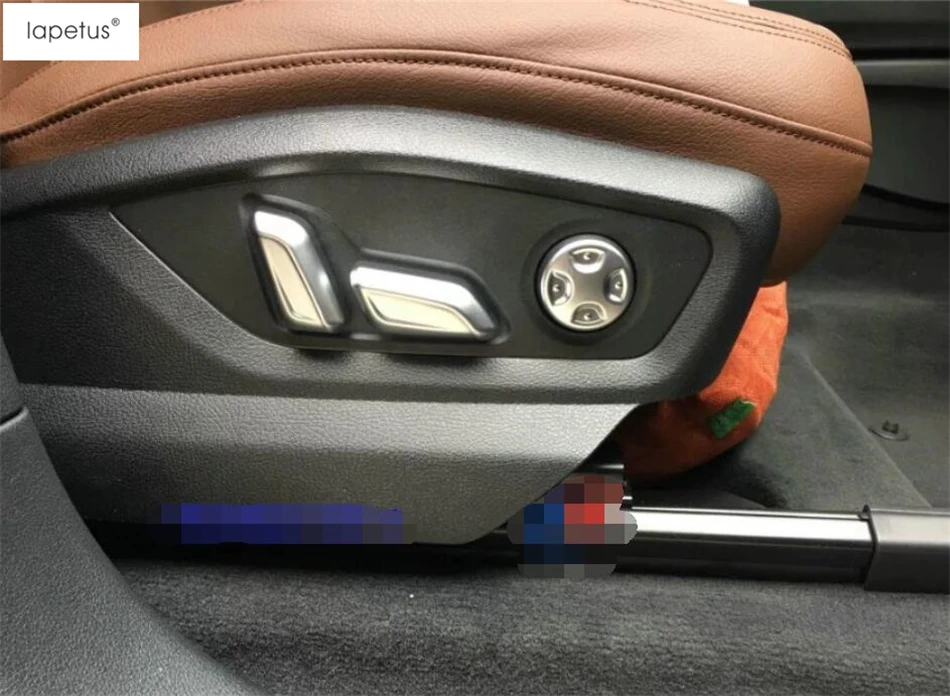 Lapetus Accessories Fit For Audi Q5 2018 2019 Seat Adjustment Memory Button Switch Frame Molding