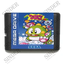 Супер Bubble Bobble 16 bit MD игровая карта для sega Mega Drive для Genesis