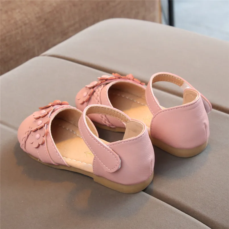 Kids shoes Toddler Infant Kids Baby Girls Flower Woven Floral Princess Shoes Sandals tenis infantil  #4j06 (23)