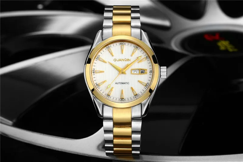 Mens Watches GUANQIN Clock Men Wristwatch Mens Automatic Self-Wind Sapphire Crystal Luminous Waterproof Luxury Mechanical Watch (3)