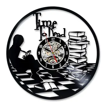 

Large Wall Clock Saat Vinyl Cd Record Wall Clock Decorative Room For Children As Birthday Gift Hanging Watch Silent 12 Inch