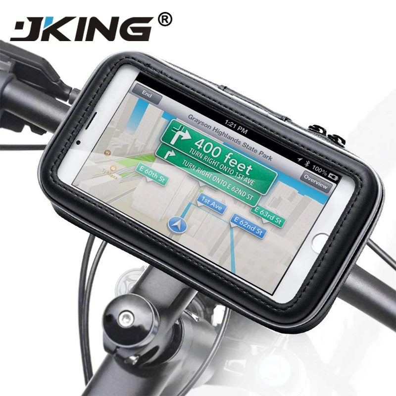 

Bicycle Motorcycle Phone Holder telephone Support For Moto Stand Bag For Iphone X 8 Plus SE S9 GPS Bike Holder Waterproof Cover