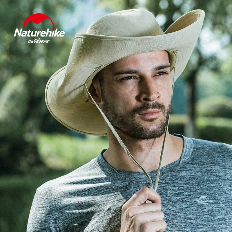 

Naturehike Outdoor Anti-UV Hat Man Cowboy Style Quick Dry Caps Foldable Beach Men Sunshade