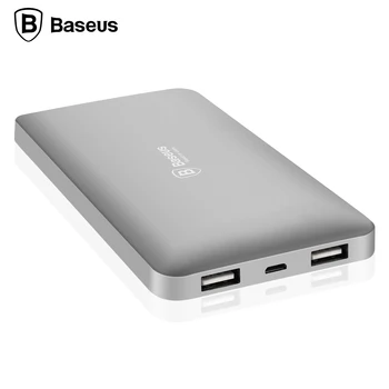 Baseus 10000mAh Dual USB Power bank Portable Mobile Phone Charger External Battery