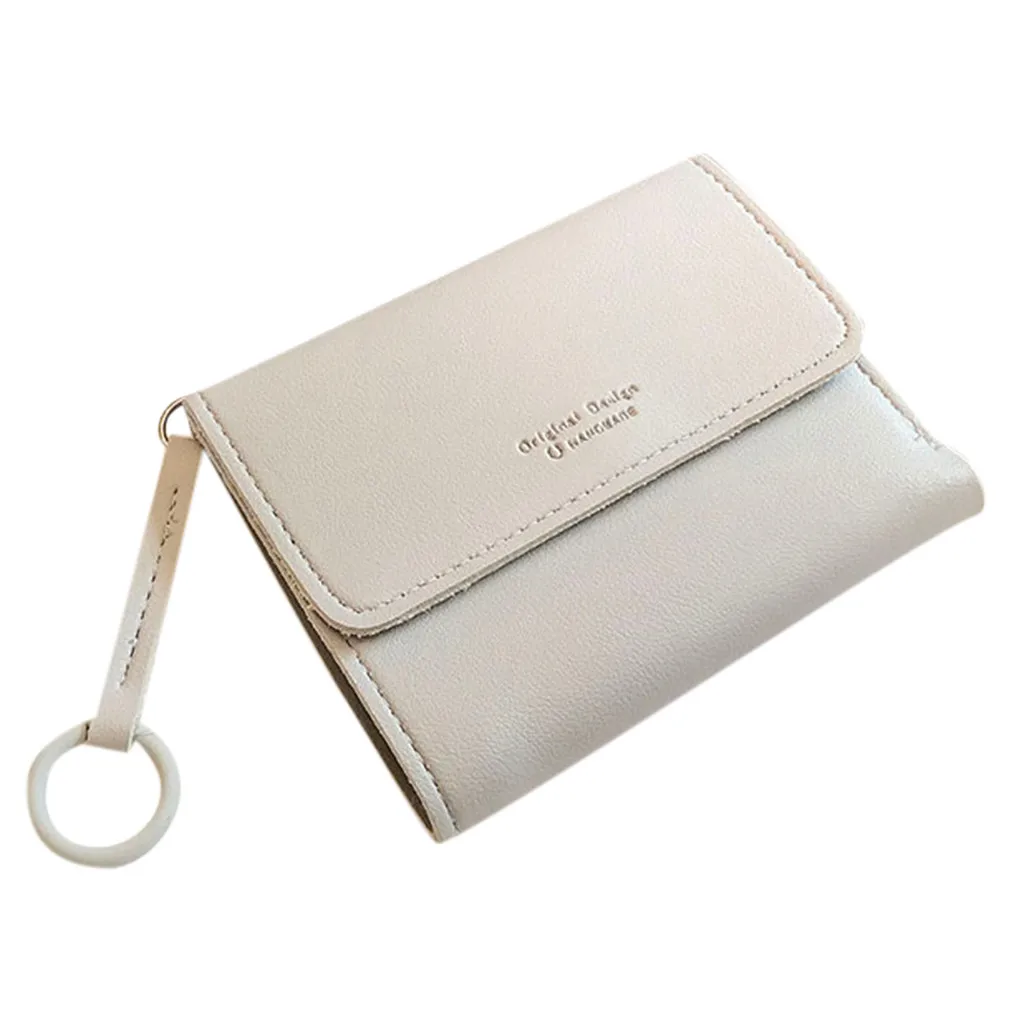 

Multi-card Women Wallet Solid Color Card Package Multi-Function Coin Purse High Quality Purses porte feuille femme p
