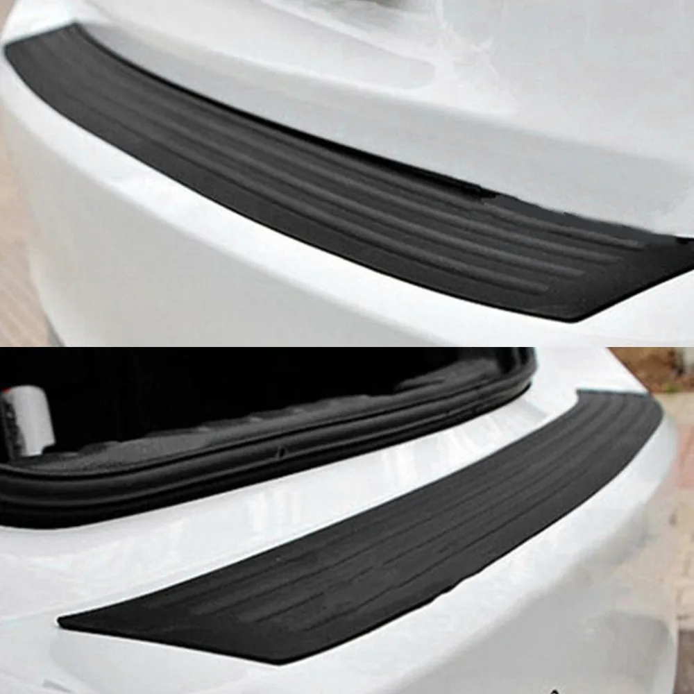 Универсальный задний бампер Силиконовые серьги защитная полоса багажника дверной порог Накладка наклейка автомобиль Стайлинг