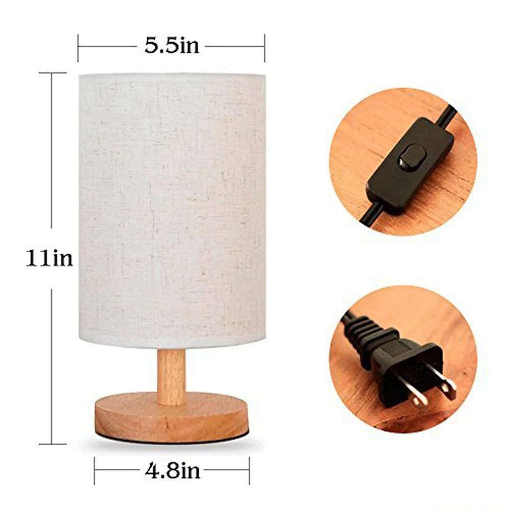 

LED Desk Light Wooden Wireless Wifi Remote Control Smart Lamp for Bedroom Study Room Dorm _WK
