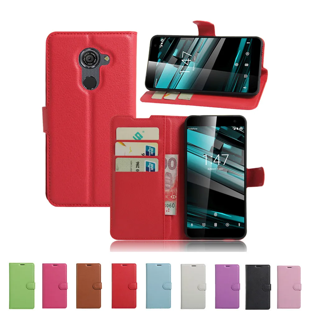 

Hot Selling Wallet Style PU Leather Case For Vodafone Smart Platinum 7 5.5inch with Stand Function and Card Holder