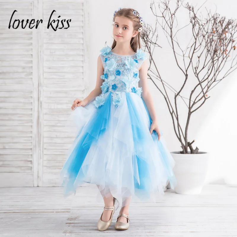 Detachable Train Flower Girl Dress