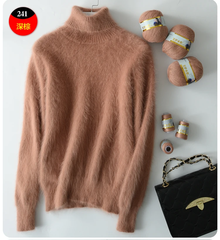 Long Plush Mink Cashmere Yarn Yarn for Knitting Warm Delicate Fluffy Yarn for Hand Sweater Cardigan Hats Soft Yarn for Women Men