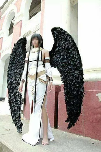 

Black large adult angel wings props catwalk underwear show props festival Angel Feather wing cosplay costume