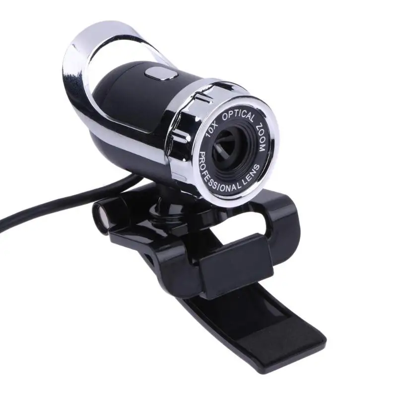 USB 300000 пикселей Цифровая камера Веб-камера Full HD камера Веб-камера 360 градусов микрофон Clip-on для настольных ПК ноутбук компьютер