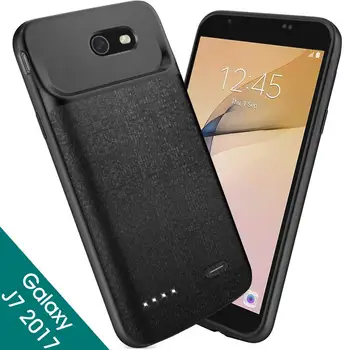 

NEWDERY TPU Charging case 4000mAh for Samsung J7 V 2017 slim rechargeable extended battery power case for Samsung J7V J7 Sky Pro