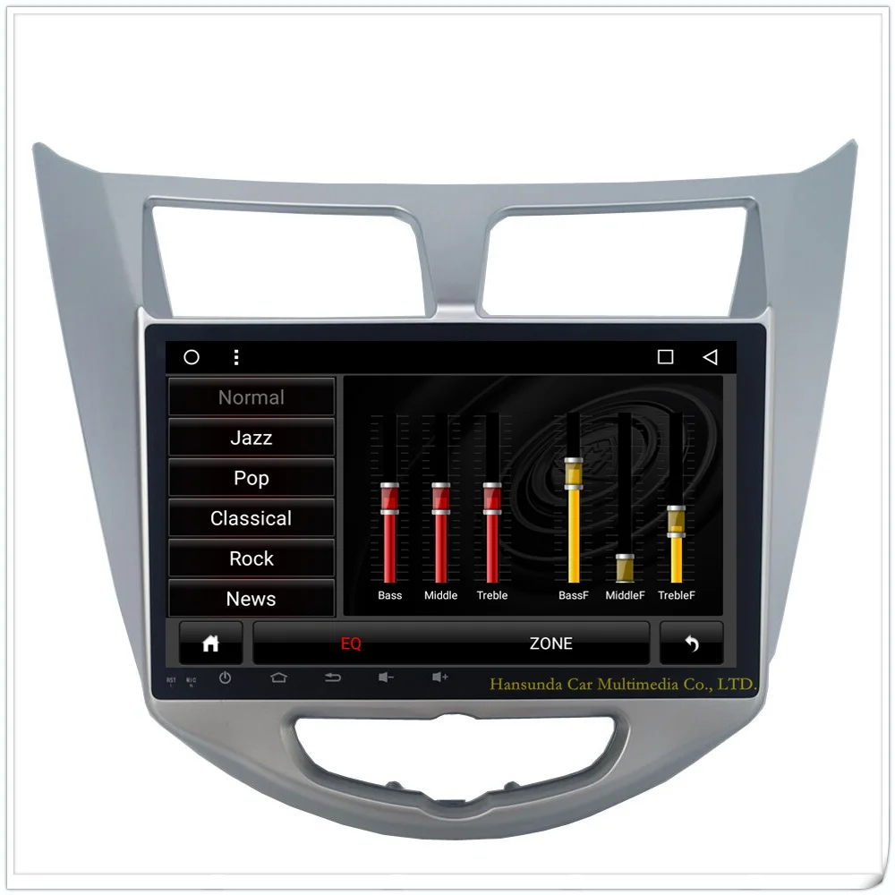 Clearance Android 6.0 HD 1024 X 600 Capacitive screen Car DVD For Hyundai Solaris /Accent  Verna with 3G 4G WIFI GPS free map mirror link 3