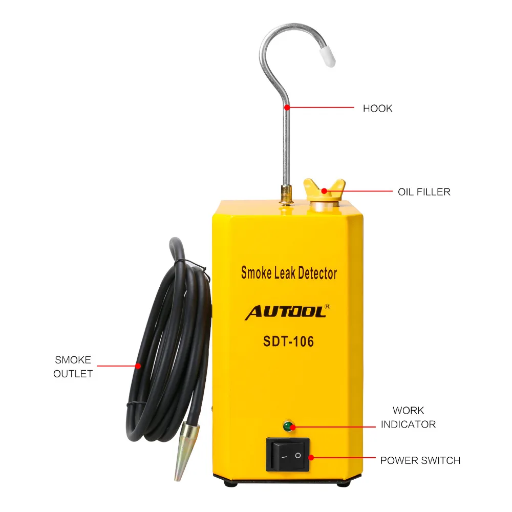 Автомобильный детектор утечки дыма AUTOOL SDT106 EVAP проверка автомобильный тестер