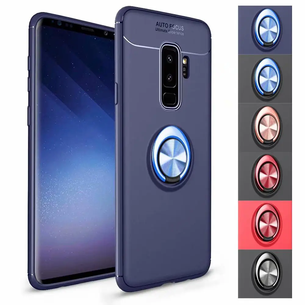 Для Samsung Galaxy S20 Ultra S10 S8 S9 Plus чехол подставка Магнитный кронштейн палец кольцо Броня