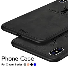 Fabric Embossed Deer Phone Case For Xiaomi Mi A2 8