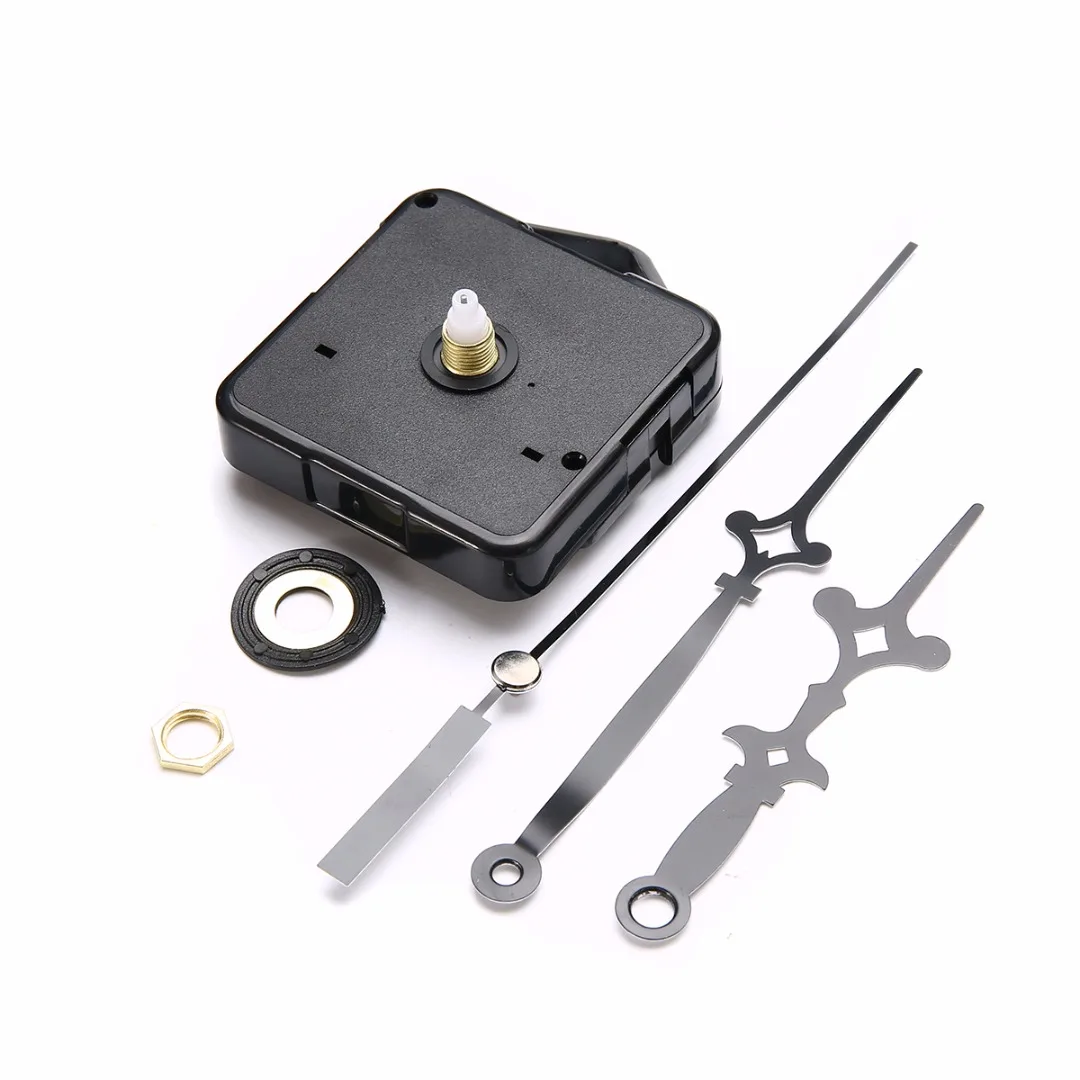 Classic Wall Clock Repair Parts Mayitr Black DIY Quartz Clock Movement Motor Mechanism With Hands & Fittings Kit