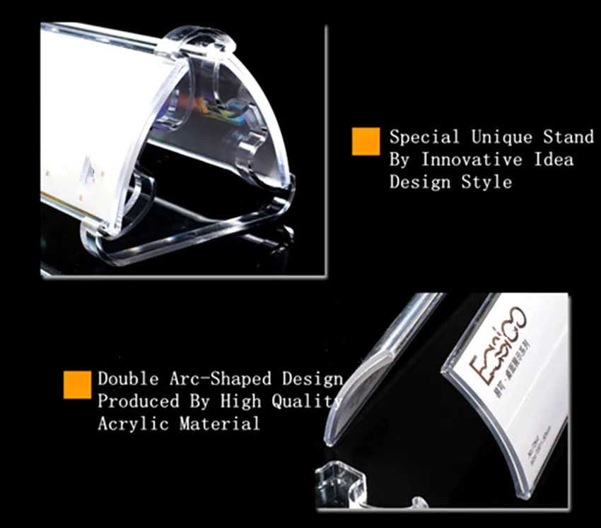 clear 3 x 2 plastic acrylic reusable desktop double display