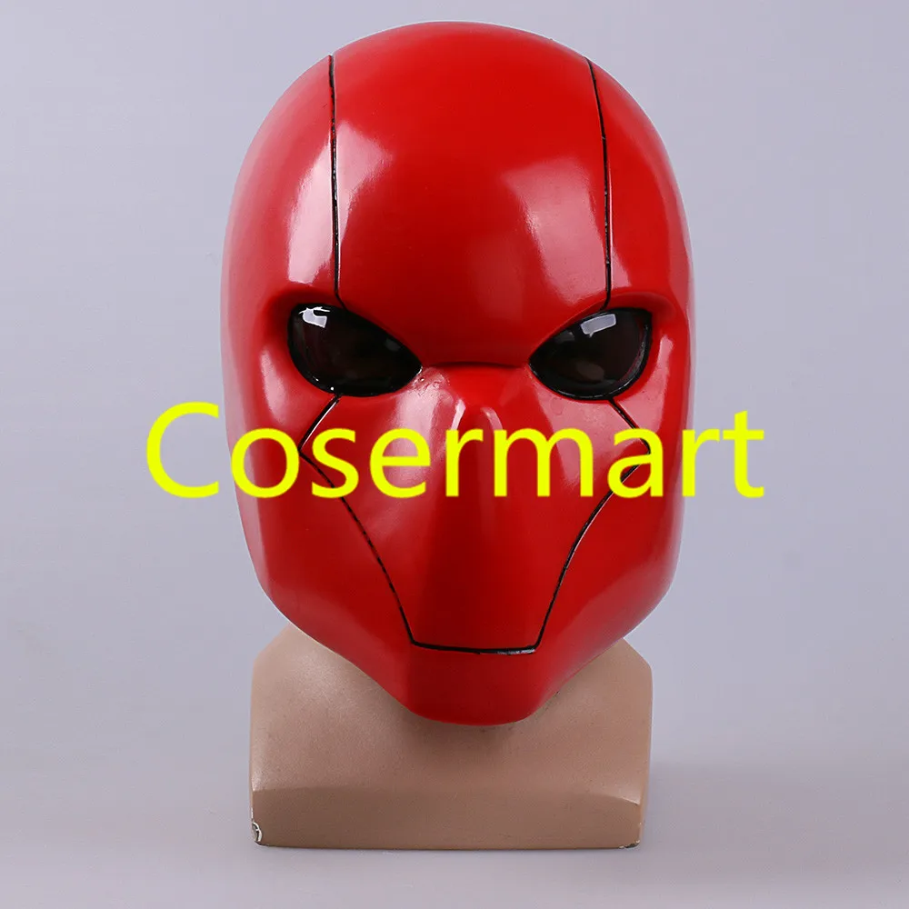 

Cos Movie Batman Helmet Cosplay Red Hood Mask Helmets Full head PVC Breathable Man Adult Halloween Party Prop