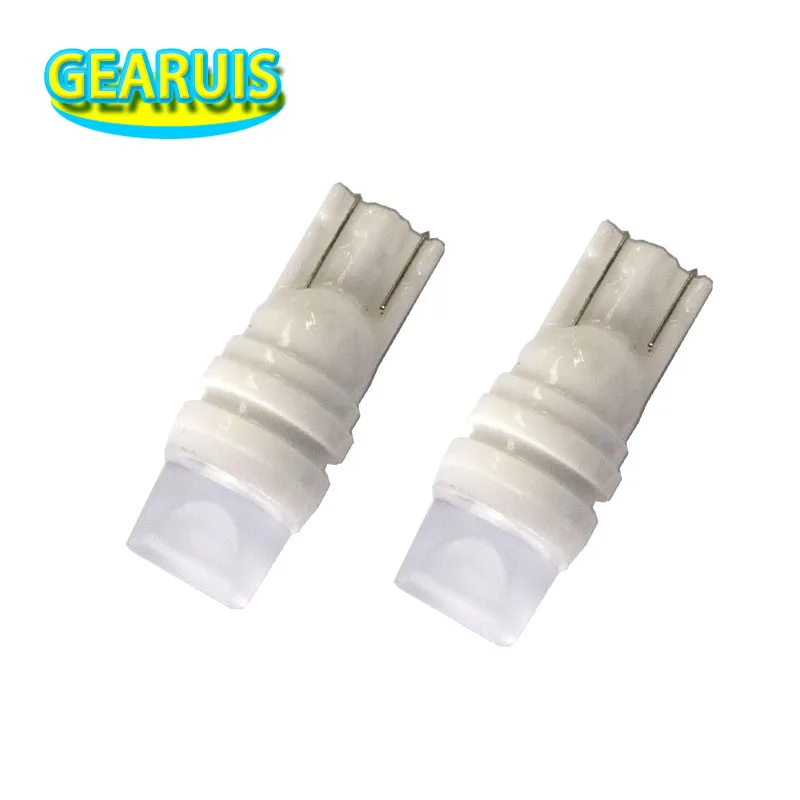 

100pcs 24V Truck led T10 Ceramic 3D LED 20MA w5w lens 30*9.5MM 194 168 Wedge Side License Plate Light Lamp Reading light white