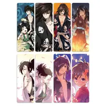 8 шт. DORORO Hyakkimaru аниме марки книг водонепроницаемый прозрачный ПВХ пластиковая Закладка красивая книга метки подарок