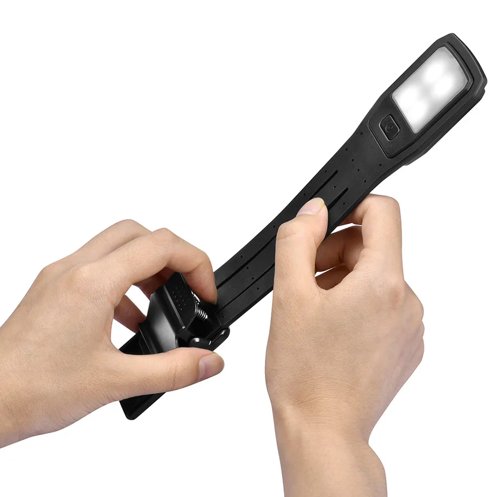 

Hot Warm LED Bookmark Book Reading Light Clip Adjustable 4-Level Brightness Soft Light USB Rechargeable FQ-ing
