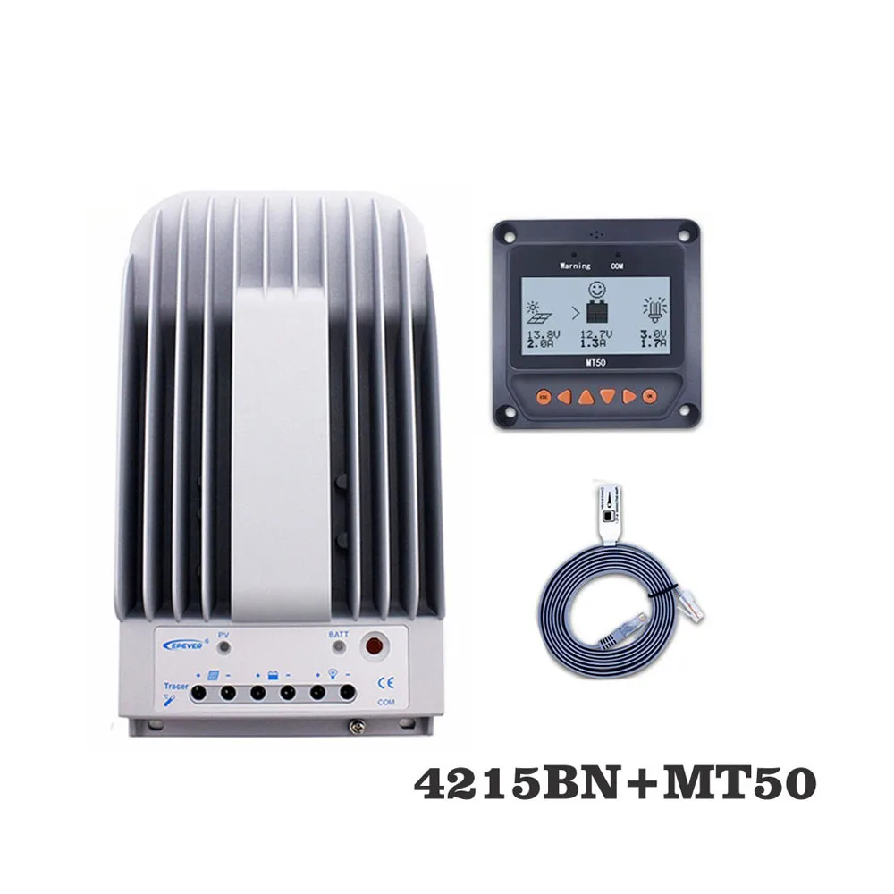 

Tracer4215BNN 40A MPPT Solar Panel cell battery charger control 4215BN with MT50 Remote Meter LCD Display