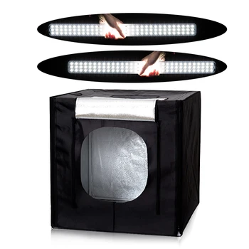 

CY 50cm Photo Studio LED soft box Shooting Light Tent photo light tent set+portable bag 3 Backdrops dimmer switch for toy
