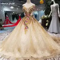 LSS158 color flowers party dresses with shiny lace train off the shoulder sweetheart evening dresses long ball gown prom dress