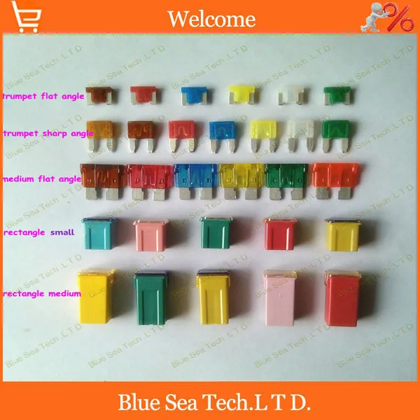 5 type 32 models 32pcs 5a to 60a original 4s auto fuse auto fuse size chart