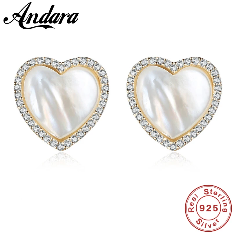 Горячая 925 стерлингового серебра простые бусины в виде сердца жемчужные серьги гвоздики для женщин обручальные ювелирные изделия коробка