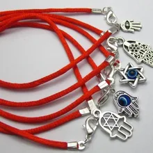 20 смешанных Kabbalah ручные амулеты красные браслеты на удачу