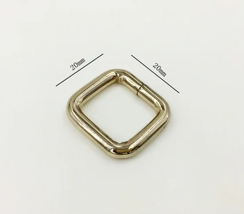 

3/4''x3/4''High quality Lighter Gold Square Ring for Bag parts Bag hardware accessories, Shoes, Buckle belt parts Metal ring