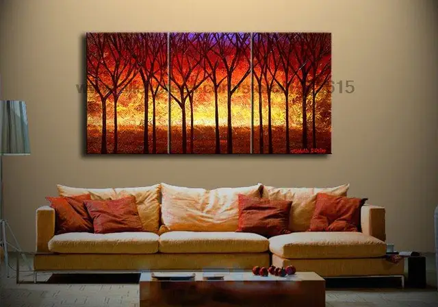 oil painting on canvas wall art panels 3 panel 3 pcs set wall art