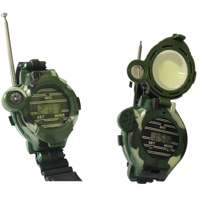 

DROPSHIPPING 1 Pair (2PCS) Toy Walkie Talkies Watches 7 In 1 Watch Radio Outdoor Interphone Toy family games Gift Toys