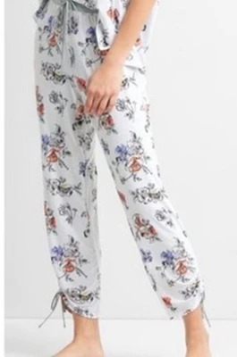 Женские длинные штаны Летние модальные брюки в полоску женские гостиная сон брюки женские - Цвет: flower