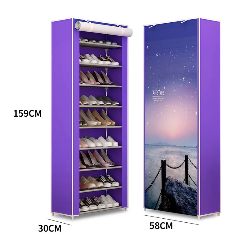 10 Layers Nonwoven Fabric Shoe Rack DIY Assembly Storage Shoes Cabinet Standing Dustproof Home Shoes Organizer Shlef Furniture 10 Layers Nonwoven Fabric Shoe Rack DIY Assembly Storage Shoes Cabinet Standing Dustproof Home Shoes Organizer Shlef Furniture