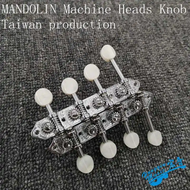 

1set silvery MANDOLIN Guitar String Tuning Pegs Machine Heads Tuners Keys Parts