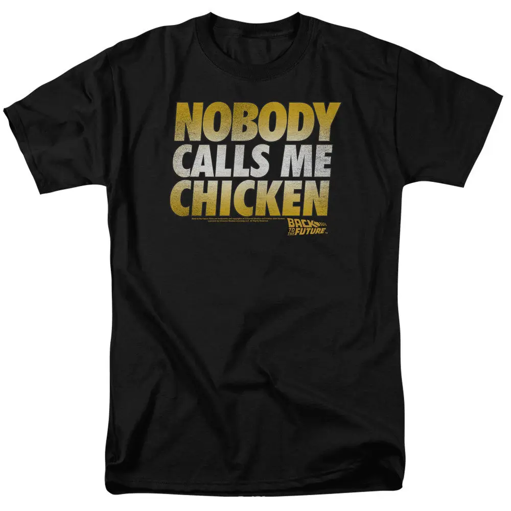 Мужская футболка с надписью Back To The Future Chicken модная повседневная унисекс