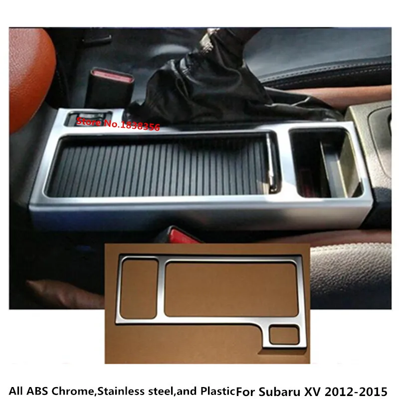 Для Subaru XV 2012 2013 Крышка автомобиля детектор ручки ABS хромированные внутренние front Shift останов весла чашки лампы Отделка 1 шт./компл