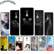 Черный кот глазки мягкий чехол для телефона для Redmi 4A 4X5 6 A Plus Pro 7 GO Note 4 4X5 6 7 8 Pro 7A K20 pro