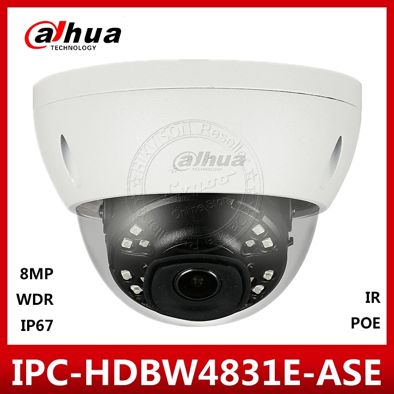 Dahua оригинальная IPC HDBW4831E ASE 4 K 8MP POE ip камера английская прошивка IR30m безопасности с