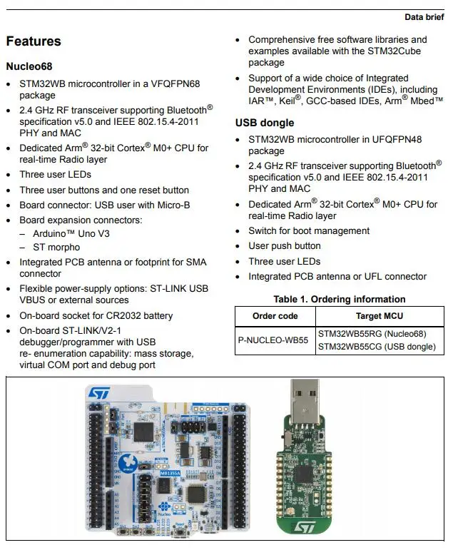 P-NUCLEO-WB55 INFO