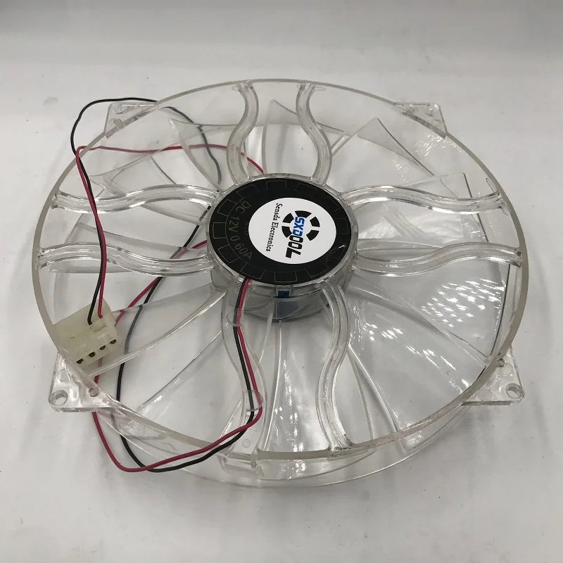Sxdool-ventilador Grande 22cm de Diâmetro12v 06a Ventiladores e resfriadores - Imagem 3