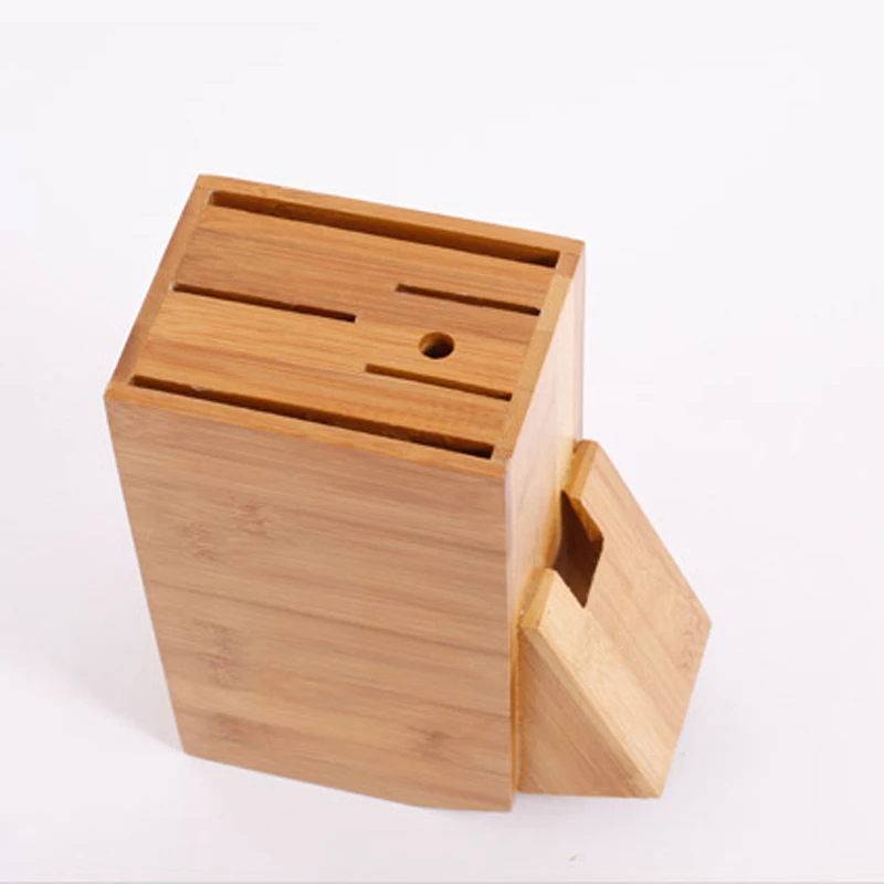 Bamboo Knife Holder Multifunctional Kitchen Knife Block Health Kitchen Utensils Storage Rack Knife Rack Kitchen Supplies