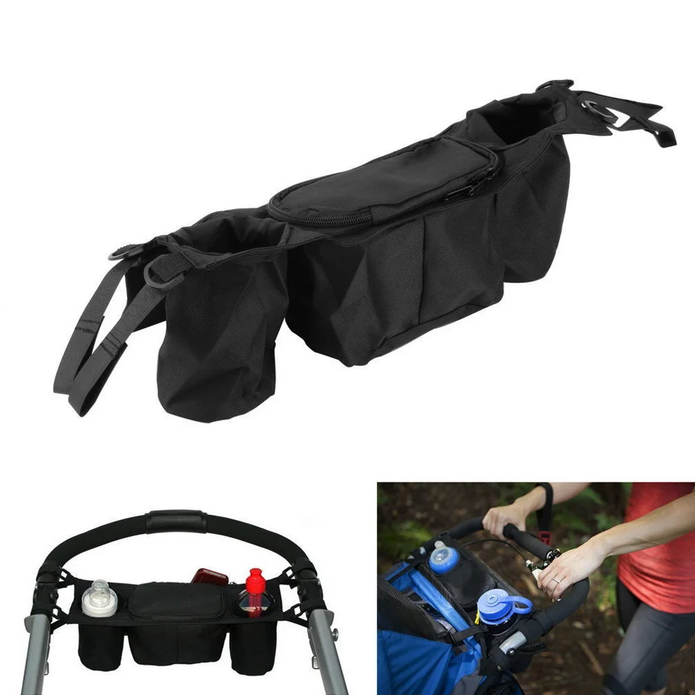 

Kids Stroller Organizer Bag Oxford Fabric Baby Stroller Cup Organizer Baby Carriage Accessories Pram Buggy Cart Bottle Bags
