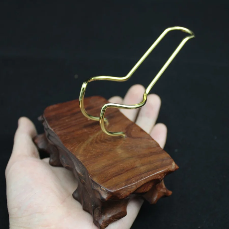 

1X Handmade Rosewood Wood Wooden Metal Portable Pipes Holders Tobacco Smoking Pipe Stand Rack Holder Smoking Tool Accessories